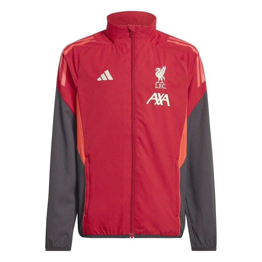 Liverpool Training Jacket Presentation Tiro 25 - Strawberry Red Kids-SoccerKits Hub | Buy Soccer Jerseys Online